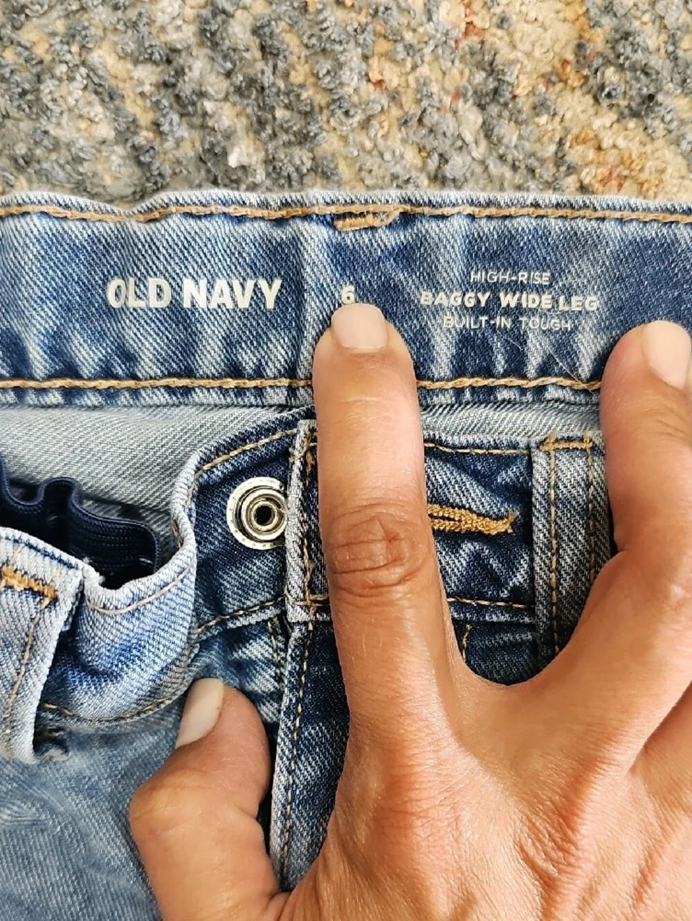 Old Navy Light Blue Wide-Leg Jeans